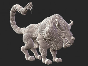 manticore Modelo de impresión 3D