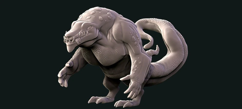 lizard 3D Print Model .c4d .max .obj .3ds .fbx .stl .blend 