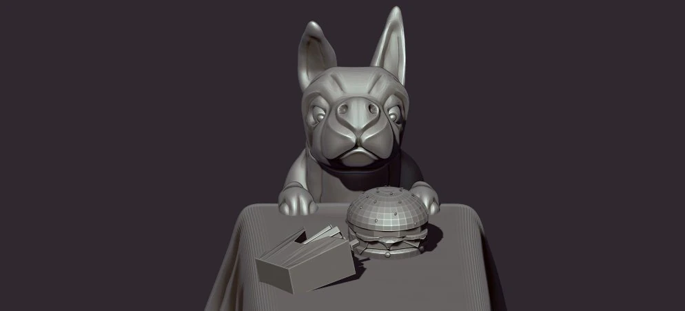 puppy 3D Print Model .c4d .max .obj .3ds .fbx .stl .blend 