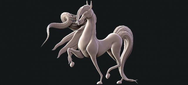lovely horse 3D 打印模型 .c4d .max .obj .3ds .fbx .stl .blend 