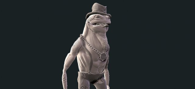 frog 3D Print Model .c4d .max .obj .3ds .fbx .stl .blend 