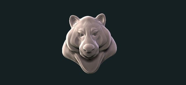 bear 3D 프린트 모델 .c4d .max .obj .3ds .fbx .stl .blend 