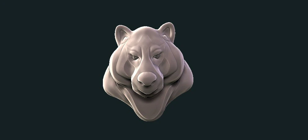 bear 3D Print Model .c4d .max .obj .3ds .fbx .stl .blend 
