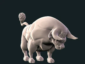 boğa 3D Baskı Modeli