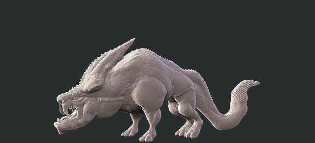 monster Model do druku 3D .c4d .max .obj .3ds .fbx .stl .blend 