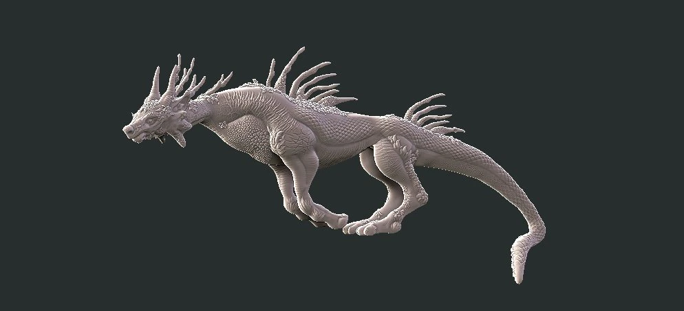 monster 3D Print Model .c4d .max .obj .3ds .fbx .stl .blend 