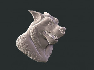 wolf Model do druku 3D