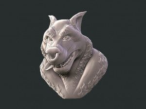wolf Model do druku 3D