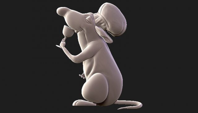 mouse 3D Print Model .c4d .max .obj .3ds .fbx .stl .blend 