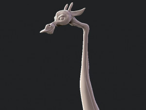 giraffe driving 3D-printmodel