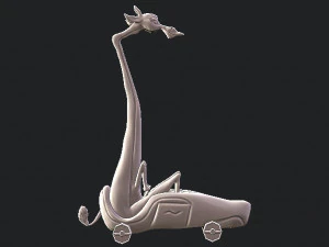 giraffe driving 3D Print Model