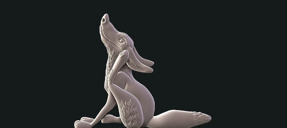 fox 3D Print Model .c4d .max .obj .3ds .fbx .stl .blend 