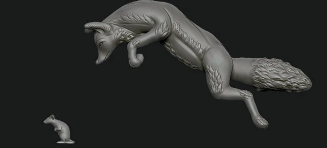 volpe Modello di stampa 3D .c4d .max .obj .3ds .fbx .stl .blend 