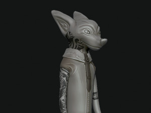 fox 3D Print Model