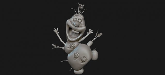 olaf Model do druku 3D .c4d .max .obj .3ds .fbx .stl .blend 