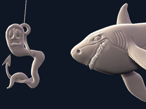 shark Model do druku 3D