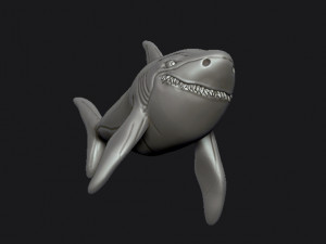 shark Model do druku 3D