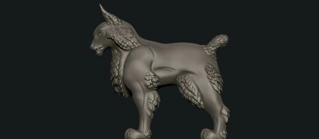 grande gatto Modello di stampa 3D .c4d .max .obj .3ds .fbx .stl .blend 