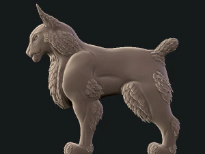 grande gatto Modello di stampa 3D