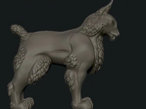 grande gatto Modello di stampa 3D