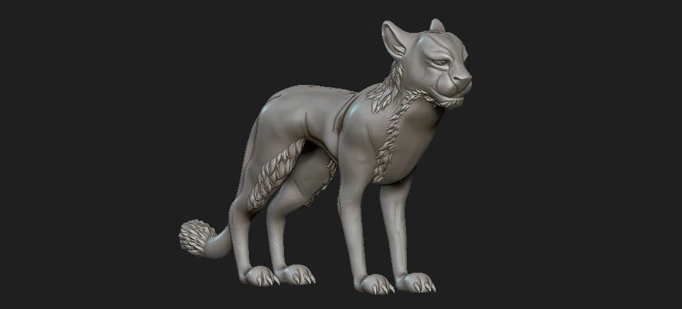 cheeta 3D Print Model .c4d .max .obj .3ds .fbx .stl .blend 