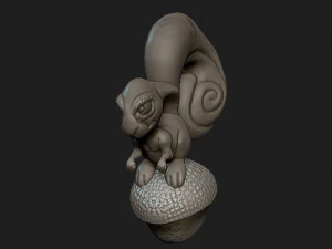 squirrel and gla 3D Print Model