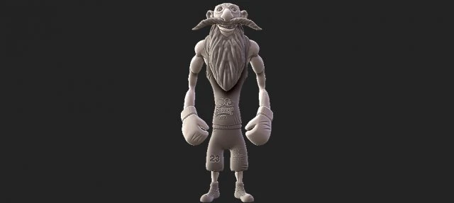 boxe Modello di stampa 3D .c4d .max .obj .3ds .fbx .stl .blend 