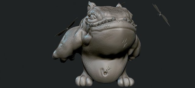 monster 3D 打印模型 .c4d .max .obj .3ds .fbx .stl .blend 