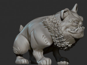 dog monster Modello di stampa 3D