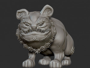 dog monster Modello di stampa 3D