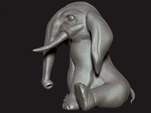 cute elephant Modelo de Impressão 3D