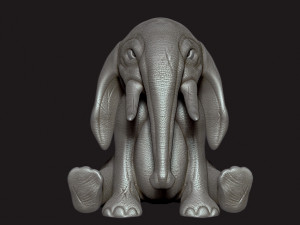 cute elephant 3D Print Model