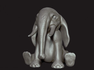 cute elephant 3D Print Model