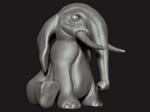 cute elephant 3D Print Model
