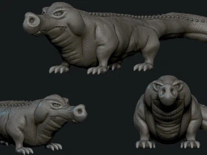 krokodyl Model do druku 3D
