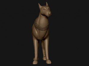 doberman 3D Print Model