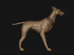 doberman 3D Print Model