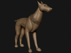 doberman 3D Print Model