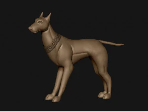 doberman 3D Print Model