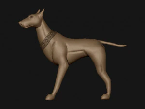 doberman 3D Print Model