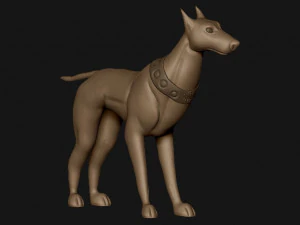 doberman 3D Print Model