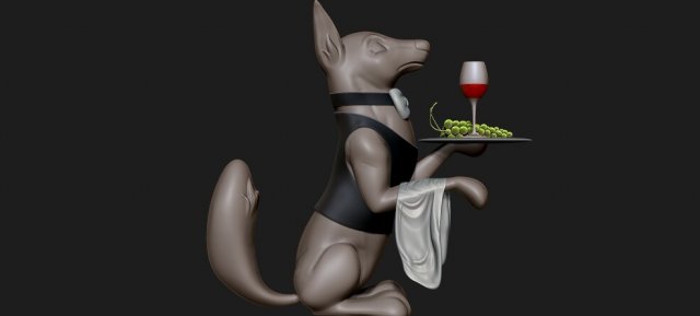 butler 3D 프린트 모델 .c4d .max .obj .3ds .fbx .stl .blend 