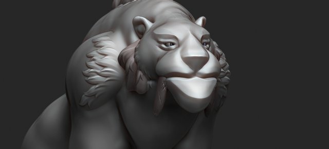 Saber tooth 3D Baskı Modeli .c4d .max .obj .3ds .fbx .stl .blend 