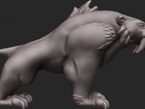 Saber tooth 3D Baskı Modeli