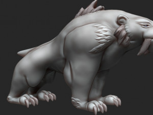 Saber tooth 3D Baskı Modeli