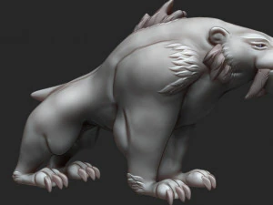 Saber tooth 3D Print Model