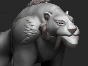 Saber tooth 3D Print Model
