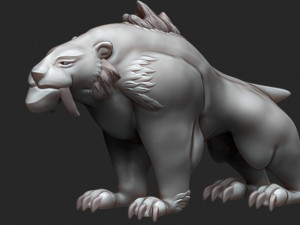 Saber tooth 3D Baskı Modeli