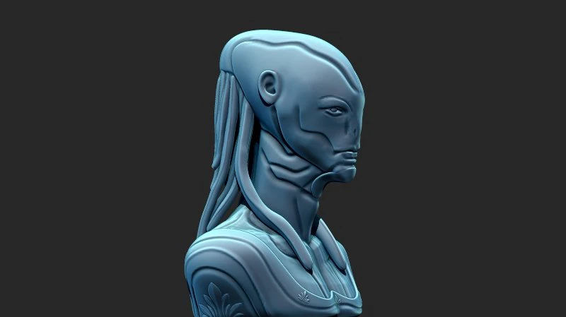 Alien 3D Model .c4d .max .obj .3ds .fbx .stl .blend 