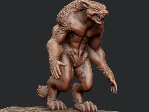 Werewolf 3D Print Model